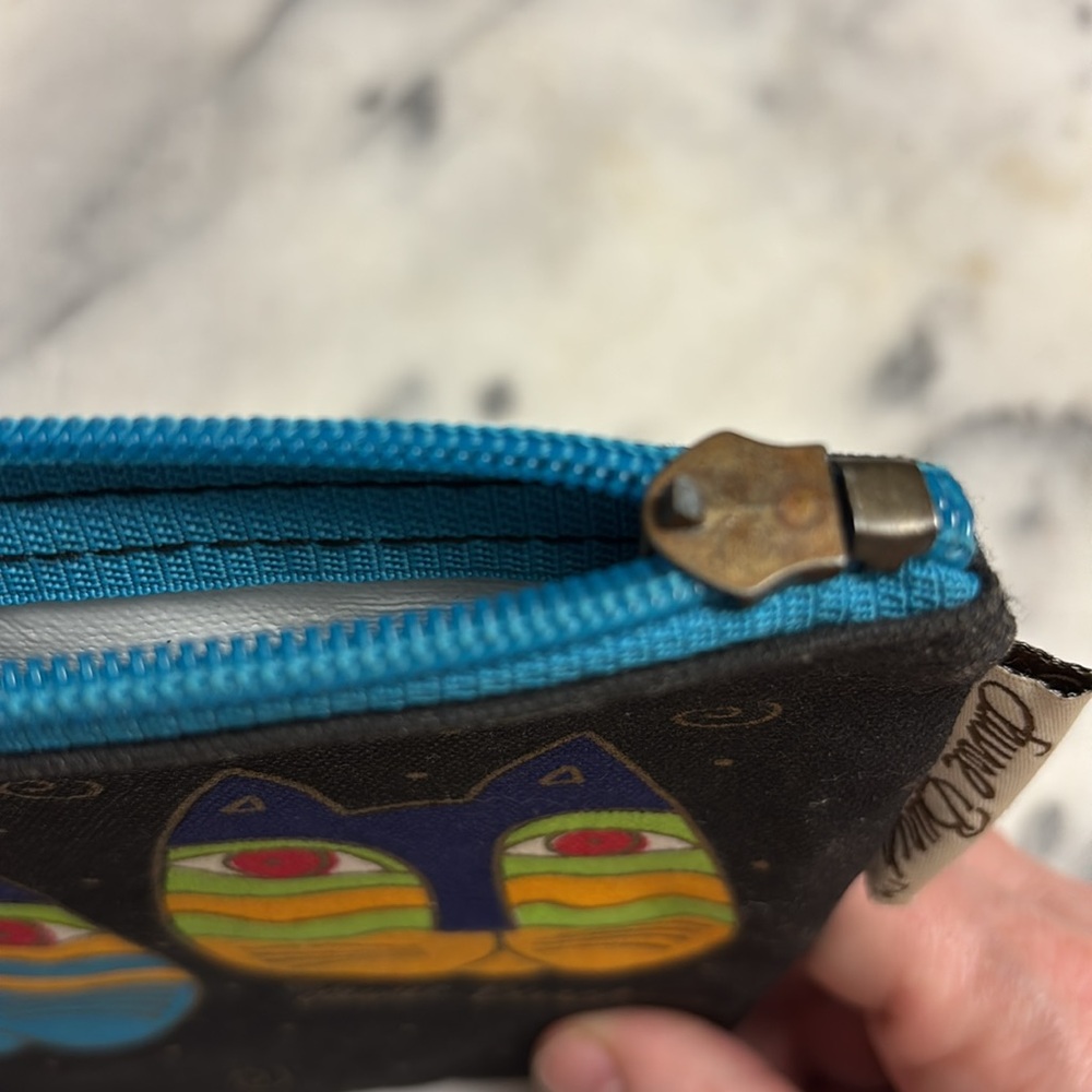 Laurel Burch Cat Design Pouch - Multicolor - Picture 9 of 9